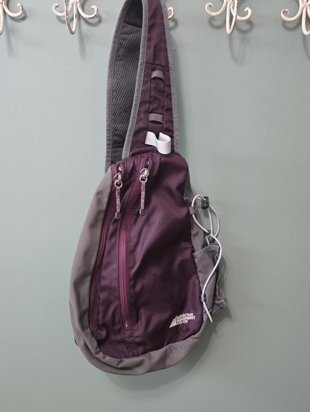 MEC Plum & Grey Sling Crossbody Bag